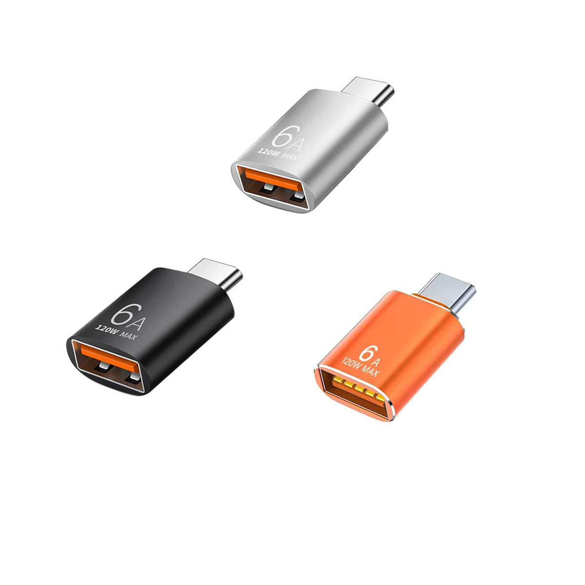 Adaptador USB C Pastall Negro de 10 Gbps y 120 W