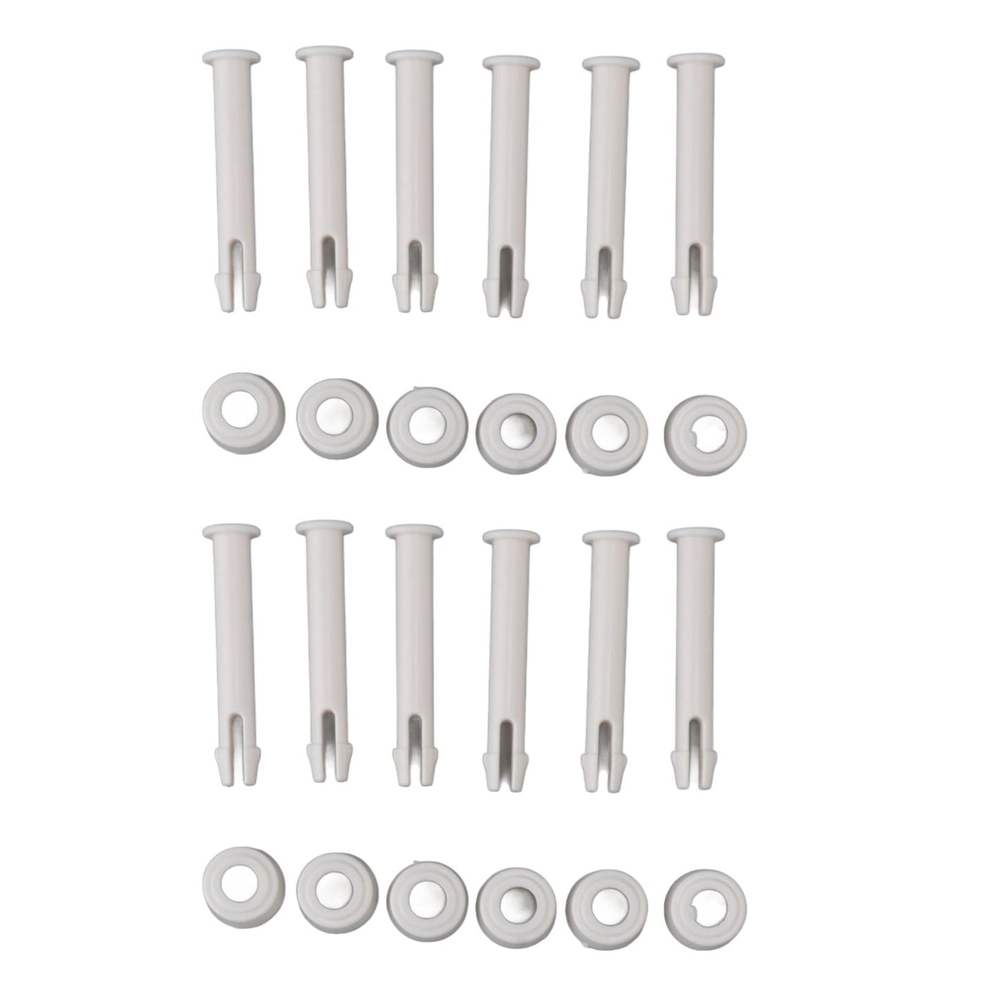 Bewinner Soporte para Clavos para Juntas de Piscinas, Práctico Juego de PVC de Protección Ambiental de 12 Pasadores para Pernos de Juntas de Piscinas para 28272 (6cm)