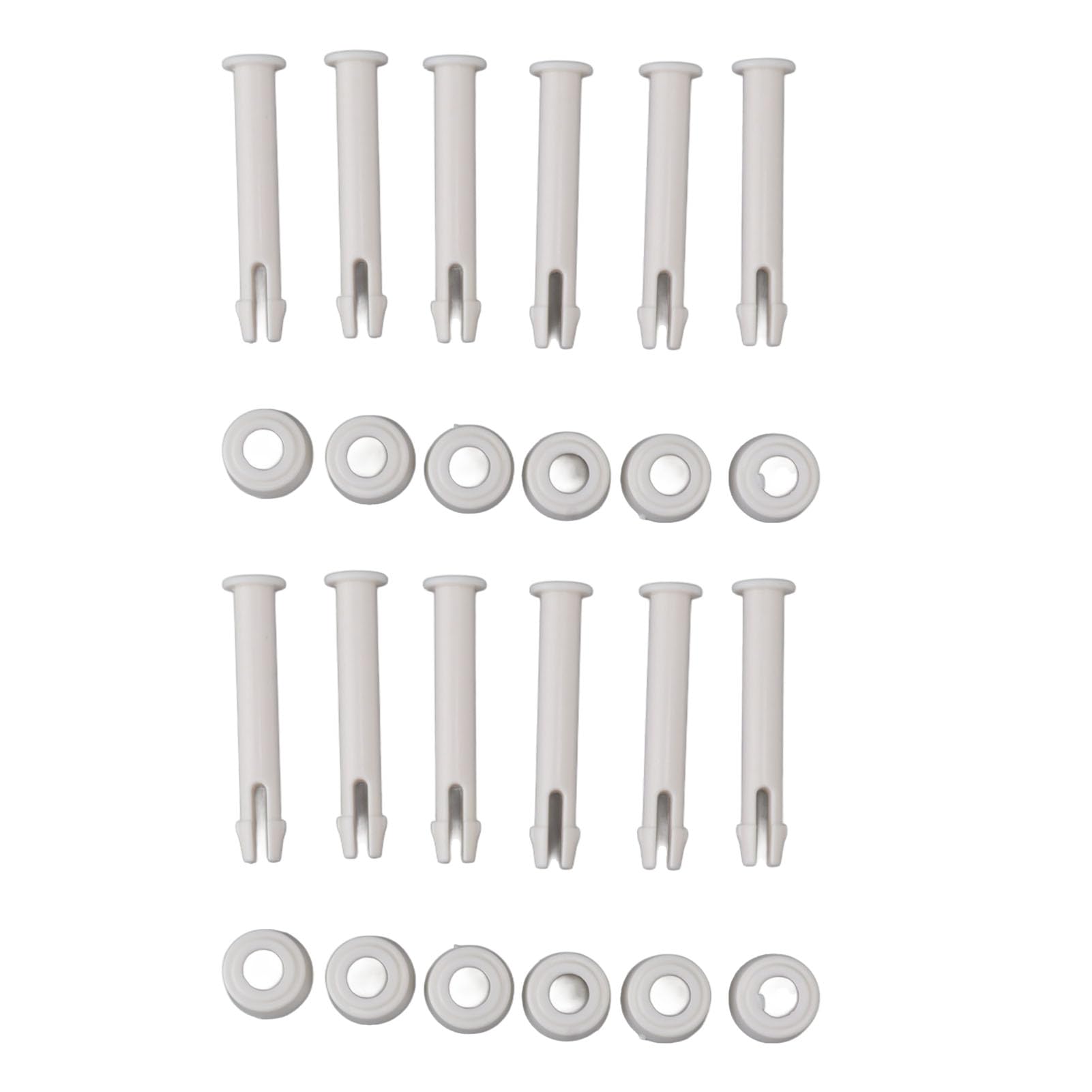 Bewinner Soporte para Clavos para Juntas de Piscinas, Práctico Juego de PVC de Protección Ambiental de 12 Pasadores para Pernos de Juntas de Piscinas para 28272 (6cm)