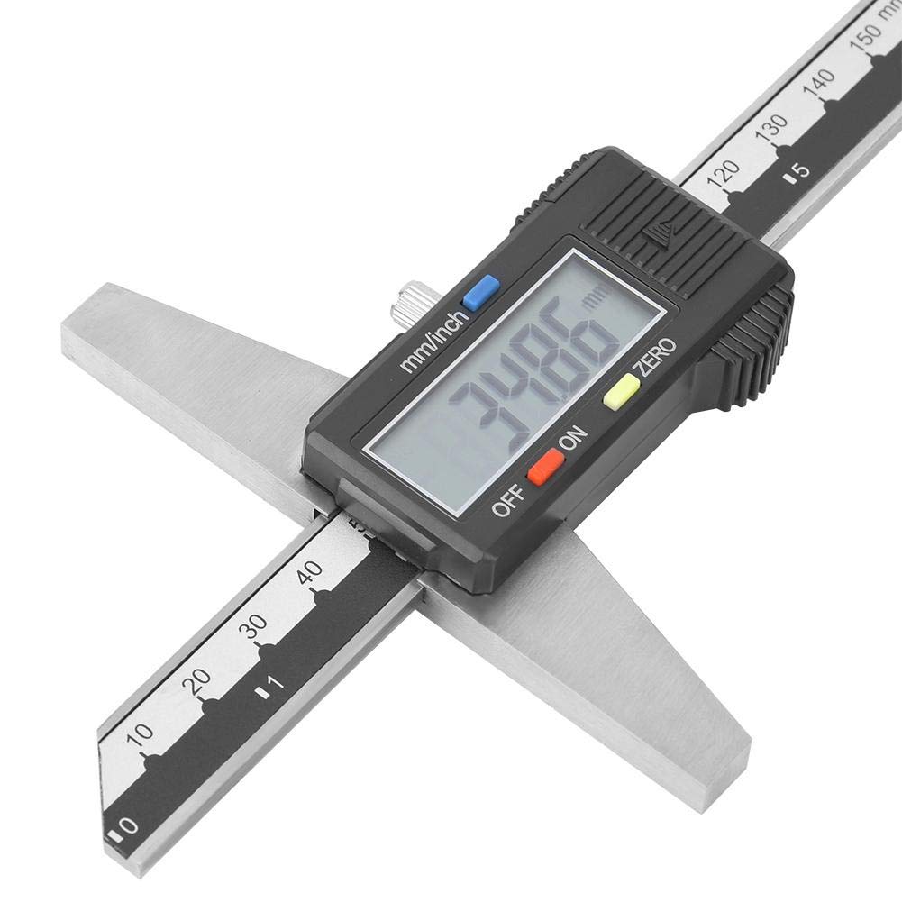 Medidor de Profundidad Digital de Acero Inoxidable 0-150 mm Vernier Electrónico