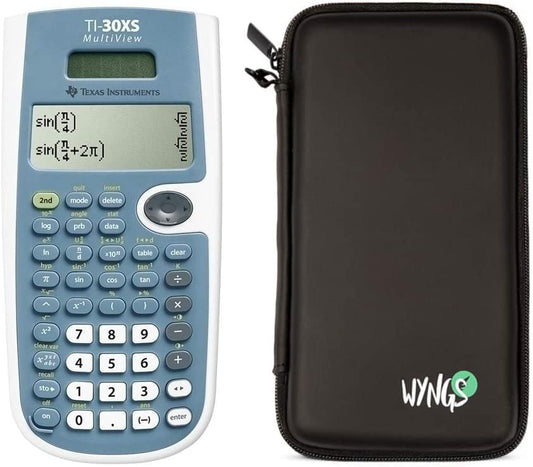 Calculadora Científica Multivista Texas Instruments TI 30 XS Negro con Funda Protectora WYNGS