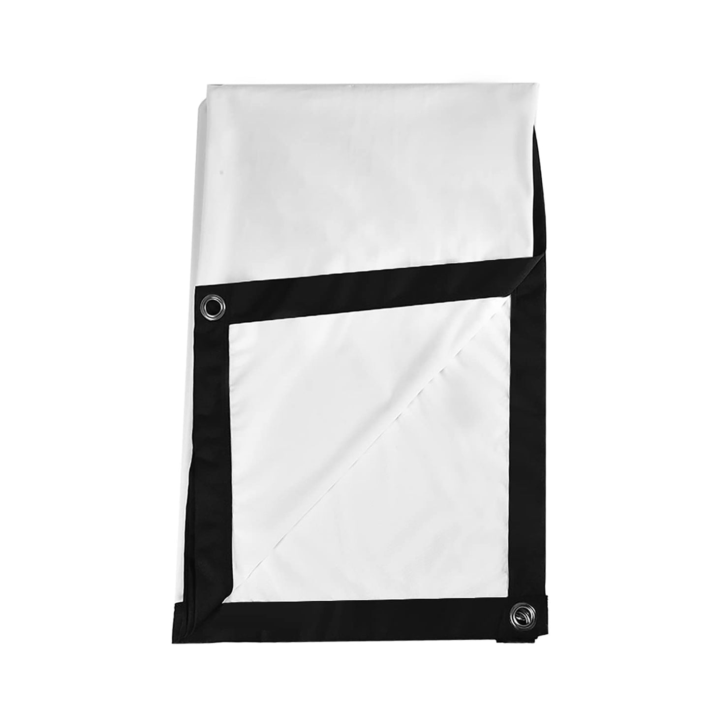 ASHATA Pantalla Portátil para, Tela para, Tejido Cortina para Proyección, Pantalla 16: 9 Plegable Tamaño Seleccionable para Cine en Casa Oficina(60 Inch)