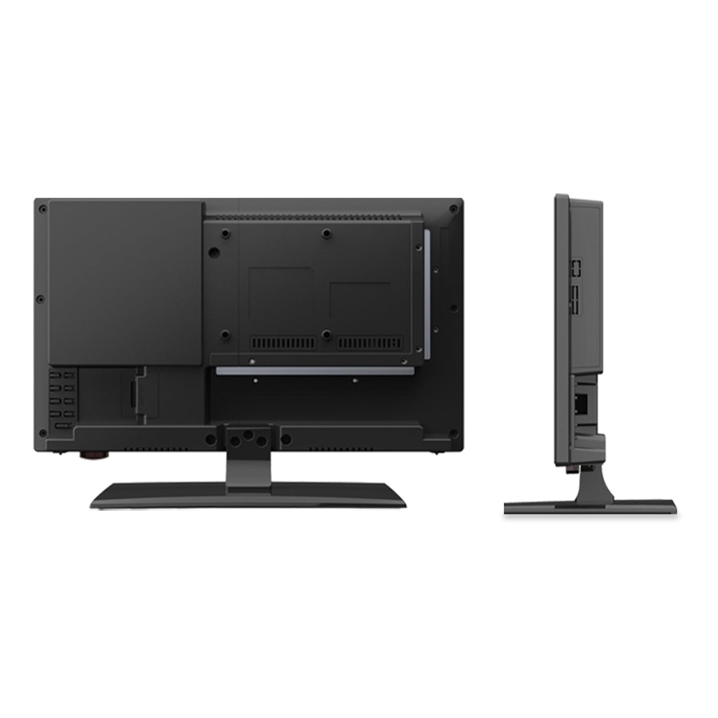 SYLVOX TV RV de 24 pulgadas, Smart TV de 12 voltios con Google OS, visualización de 178° de ancho, puertos HDMI/USB, alimentación CA/CC, protección de voltaje para uso en campistas, autocaravanas y RV