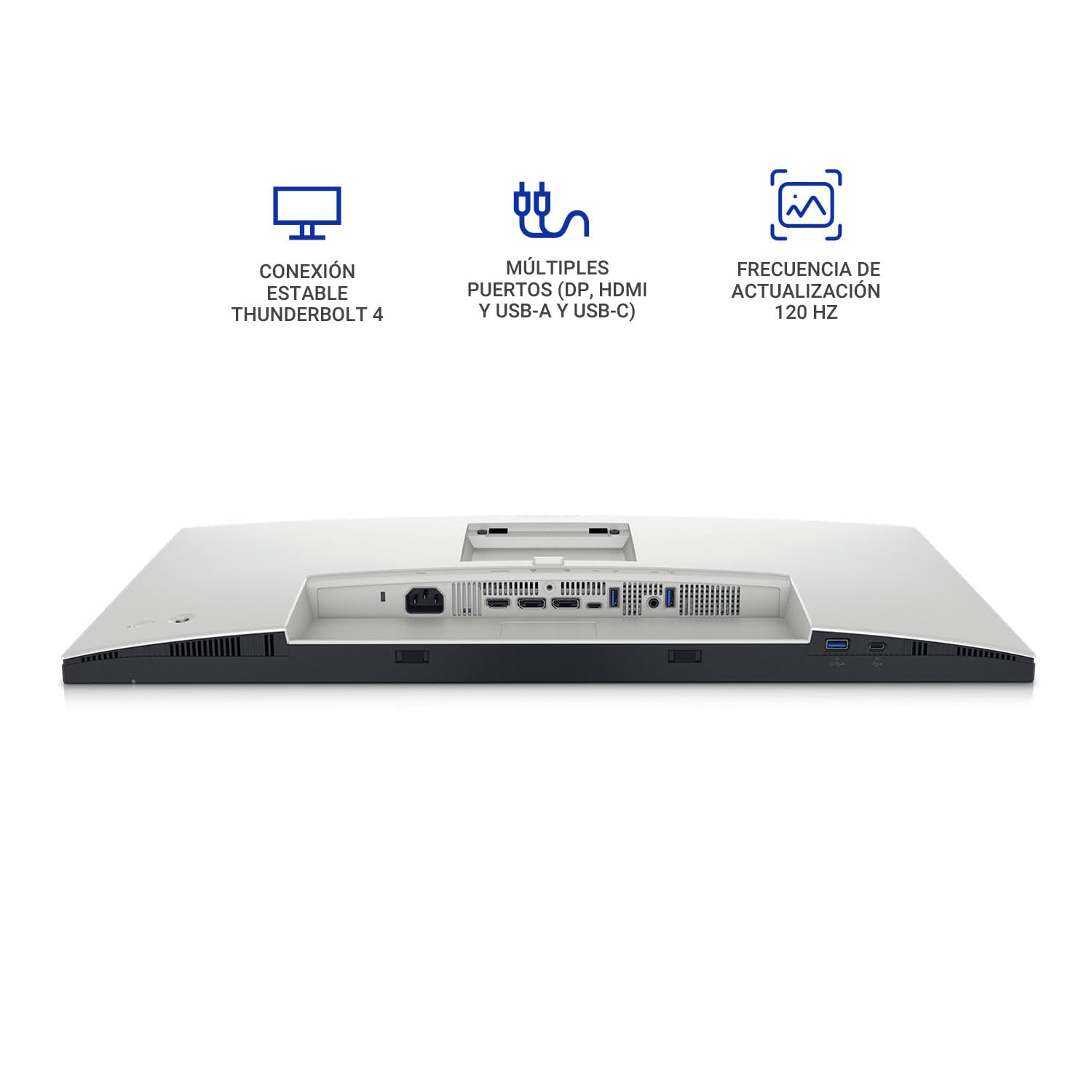 Dell Monitor de computadora 27" 2560 x 1440 Pixeles Quad HD LCD, UltraSharp U2724DE Negro, Plata