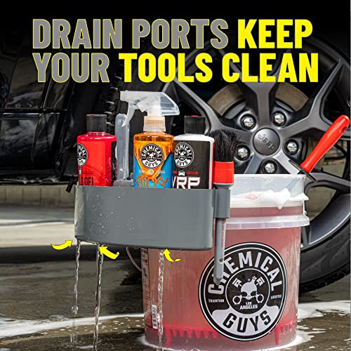 Chemical Guys Freeloader cubeta y Dolly Organizador, Gris, Mantiene el jabón y el Agua en el cubeta y Tus Suministros organizados, Ideal para Lavar Coches, Camiones, Motocicletas, SUV y más