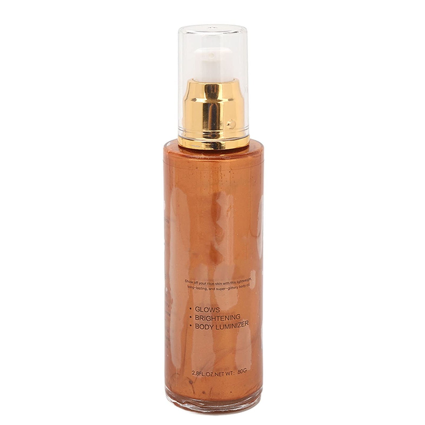 Body Shimmer Oil, 80g Body Highlight Liquid, Face Glitter Oil, Ideal para un Día de Playa, Aceite de Alto Brillo para Contornear Piernas y Brazos Faciales