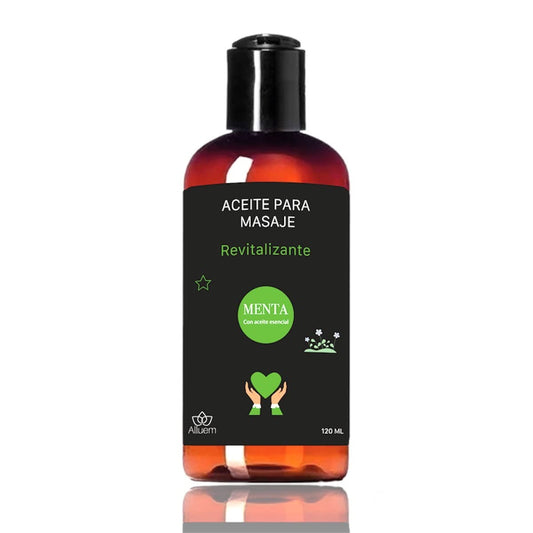 Aceite Esencial Alluem Menta Revitalizante Hidratante Para Masajes