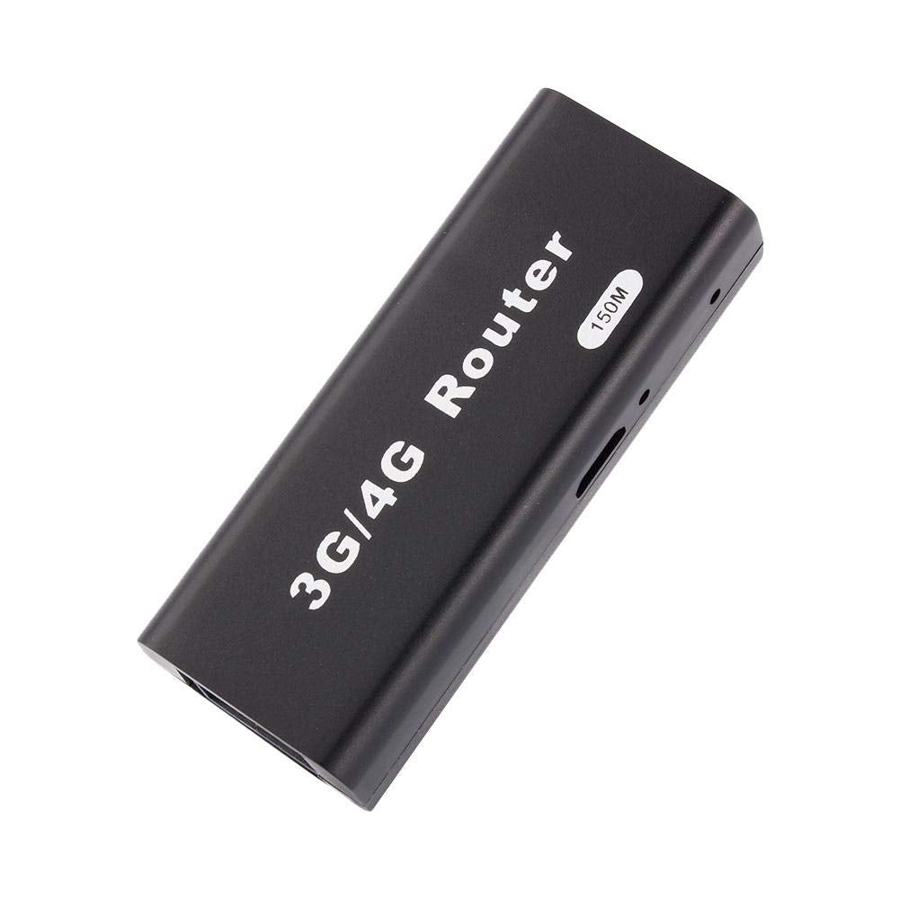 Lazmin Mini WiFi Router, USB Wireless Router, Portátil Mini 3G / 4G WiFi Router, 150 Mbps, Compatible con Todos los Sistemas operativos, Conecta y Reproduce (Negro)