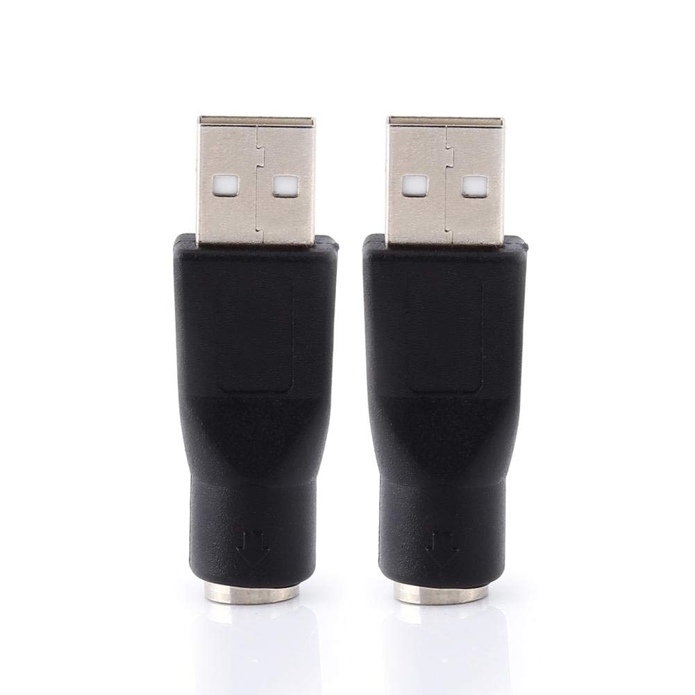 Adaptador USB 2.0 Diydeg Verde Macho a PS/2 Hembra para PC Teclado y Ratón