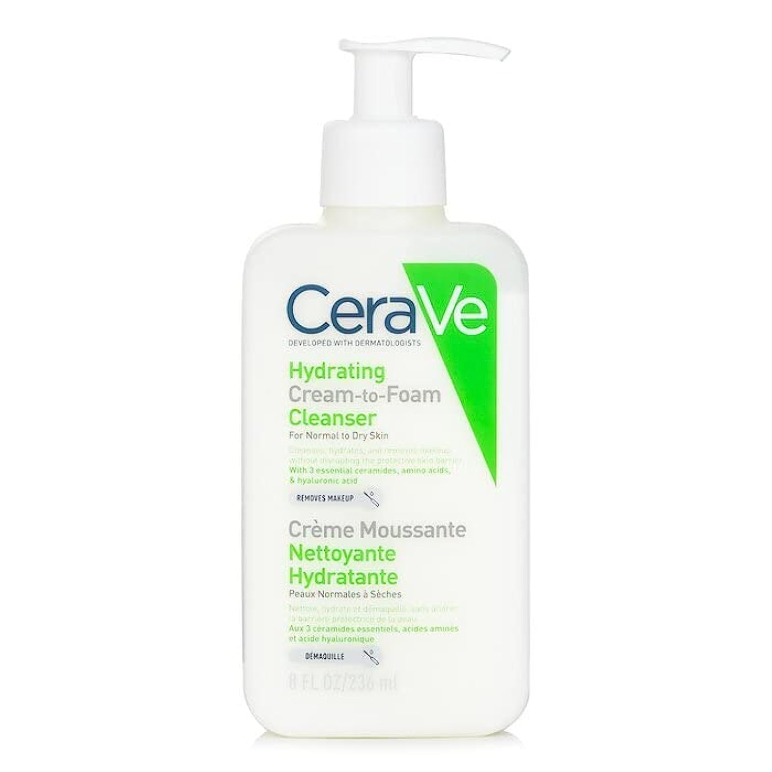 Cerave Gel Facial tratamiento Anti-imperfecciones Para Piel Grasa o Acne, 40ml + Limpiadora Crema-Espuma Hidratante Facial Diaria para Piel Normal a Seca 236ml