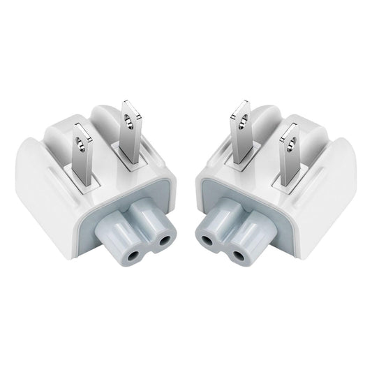 BEYEE Adaptador de corriente CA plegable de pared, cabeza de pato, enchufe estándar de EE. UU., compatible con MaBook Pro Air/Maci Book/teléfono/cápsula adaptador de corriente CA (paquete de 2)