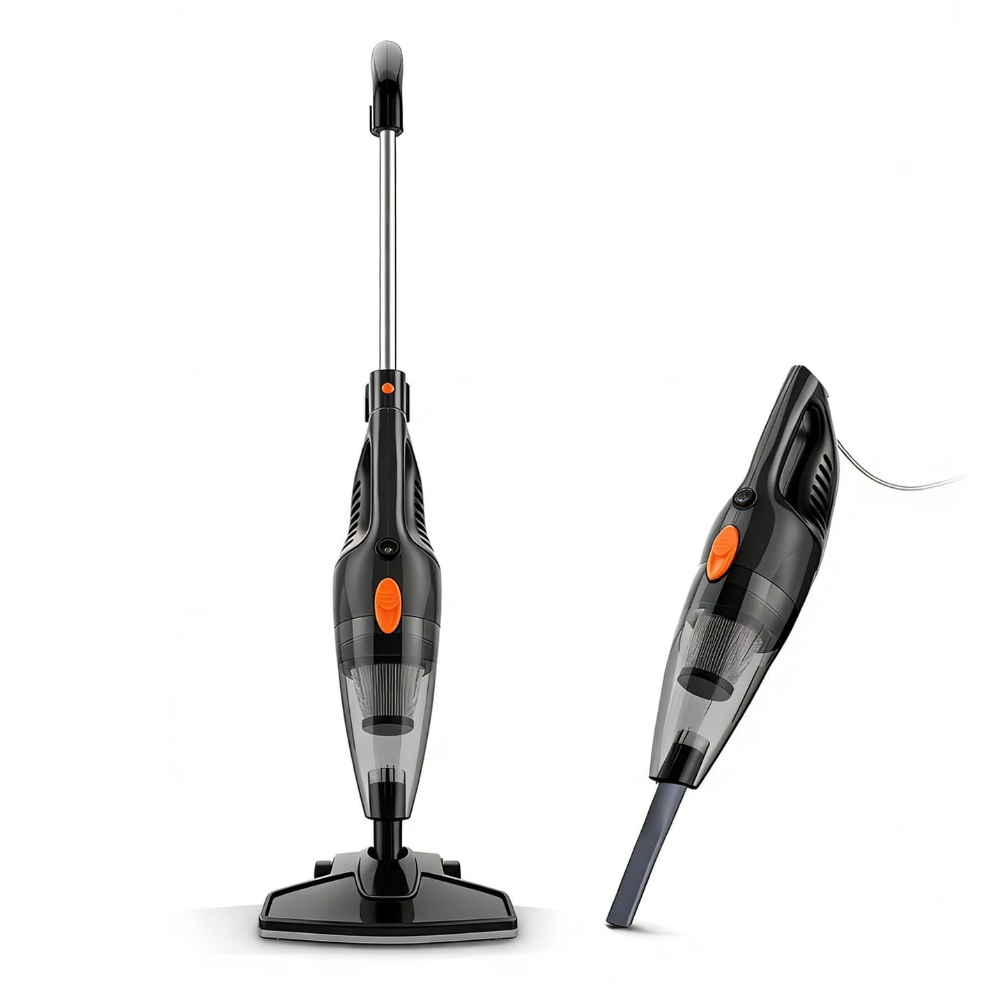 CISSSEE Aspiradora de Mano 2 en 1, Aspiradora Vertical 16kPa, para Hogar y Auto Alta Succión Pelo de Mascotas Cualquier Piso Ligera Aspiradora de Mano con Cable de 5 M