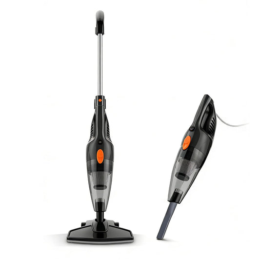 CISSSEE Aspiradora de Mano 2 en 1, Aspiradora Vertical 16kPa, para Hogar y Auto Alta Succión Pelo de Mascotas Cualquier Piso Ligera Aspiradora de Mano con Cable de 5 M