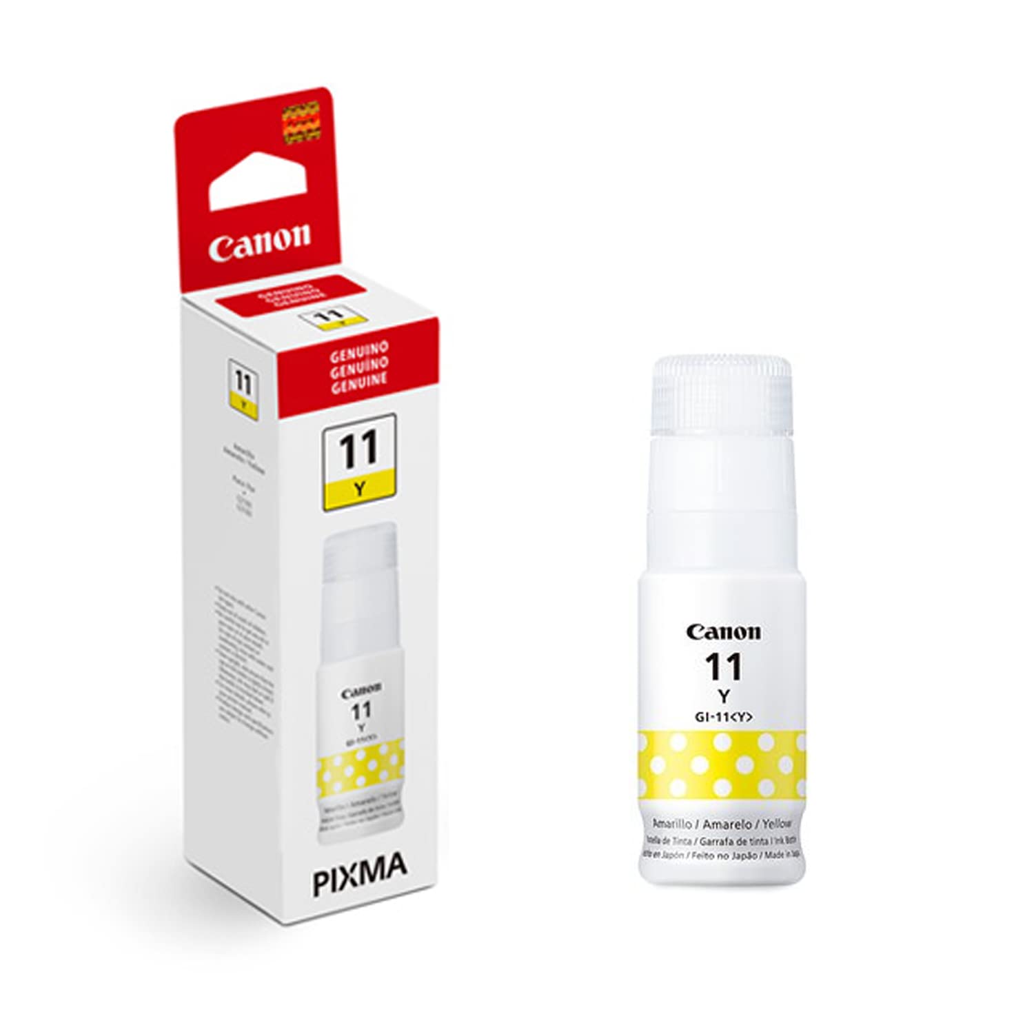 Canon Tinta GI-11 Y Botella De Tinta Amarilla con 70ml para G2160/G3160
