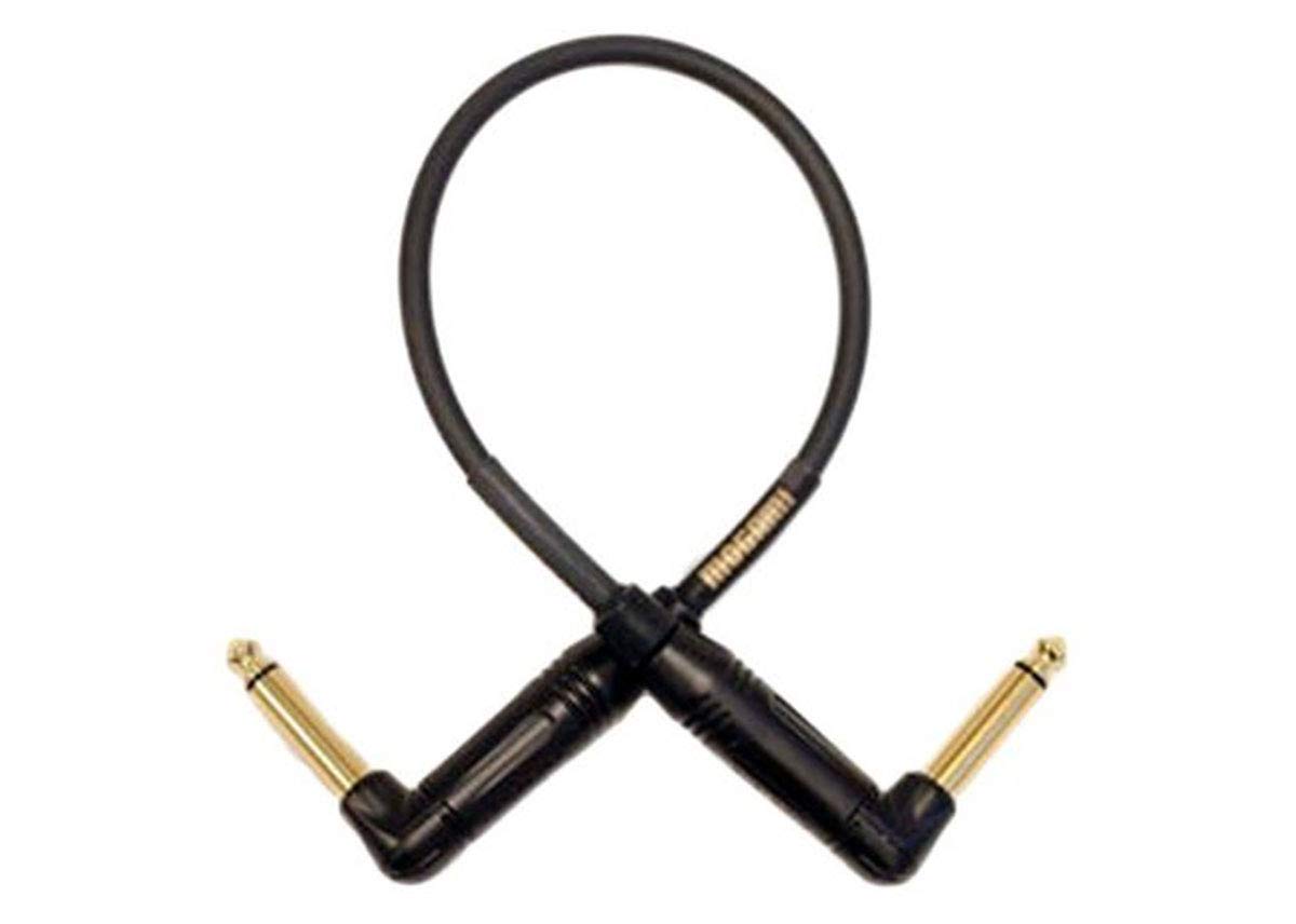 Cable Mogami Gold Instrumento 01RR Negro Extremos en Ángulo Recto 10 para Accesorios