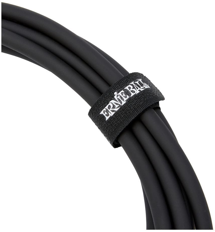 Ernie Ball - Cable para instrumentos, recto/recto, 3 m, color negro