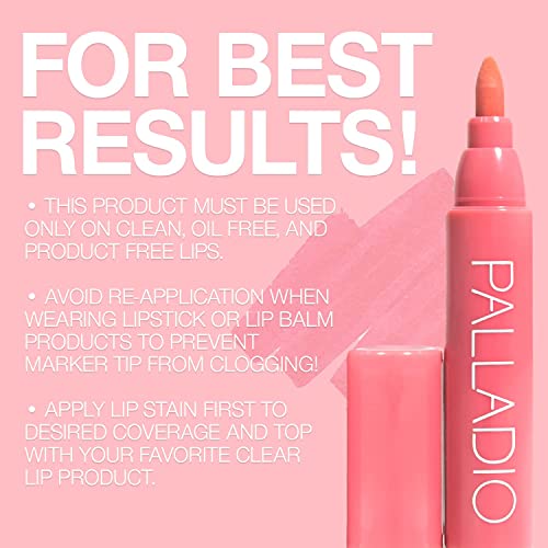 Tinte de Labios Palladio Berry Hidratante e Impermeable de Larga Duración
