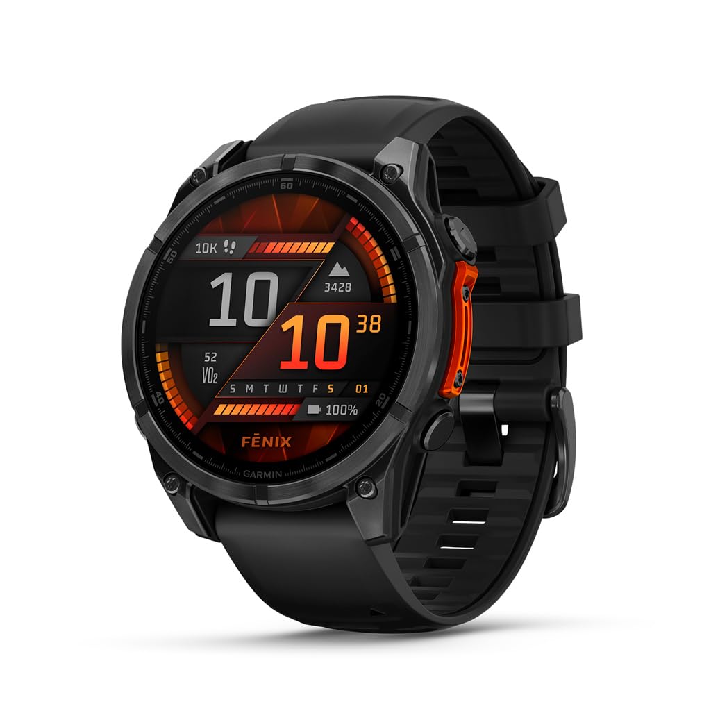 Reloj Garmin Fenix 8 Amoled 47mm Gris Slate Negro