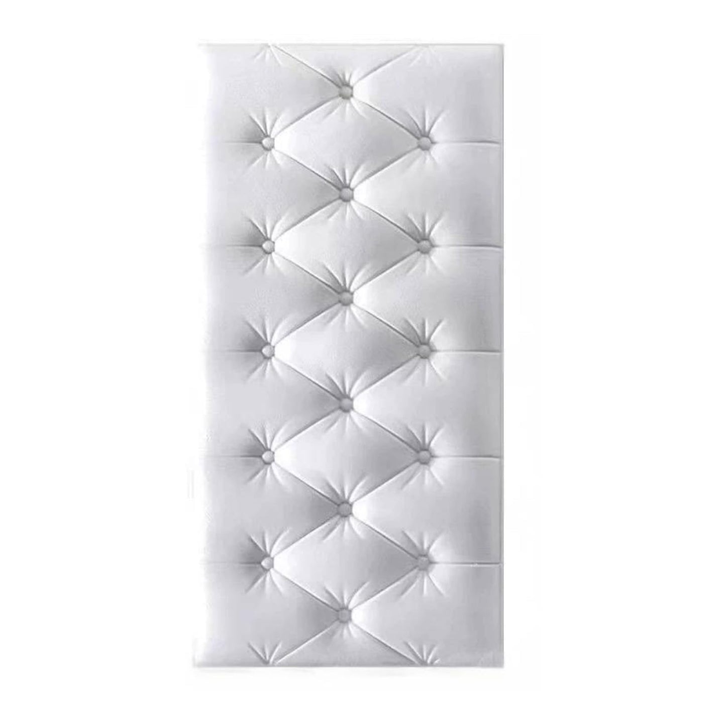 LIANTIAN Acolchado de Pared para niños, Acolchado tapizado para Cuna con adherencia Segura, Adhesivo Protector anticolisión para Pared para Dormitorio o Sala de Juegos(White,70 * 35 cm)