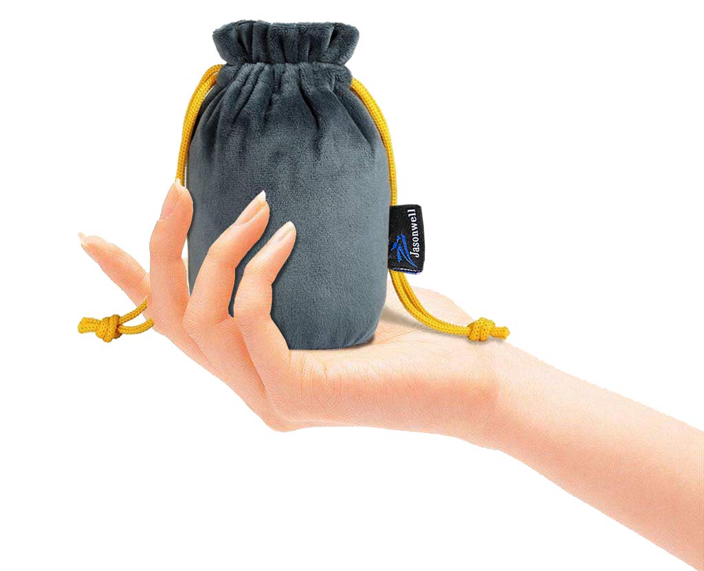 Jasonwell Almohada de Viaje Inflable Relajante Cuello Apoyo Travel Neck Pillow Inflatable para Avion vuelos de Larga Distancia Tren Coche Oficina con Bolsa de Transporte y Antifaz para Dormir