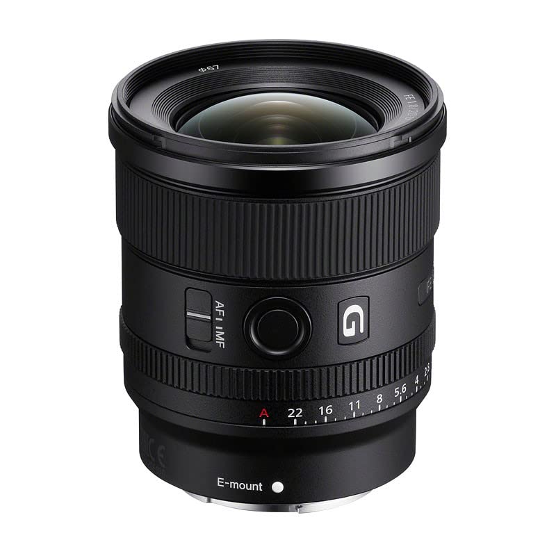 Sony Lente G™ Angular Fijo 20mm F1.8 Montura E Full Frame - FE SEL20F18G