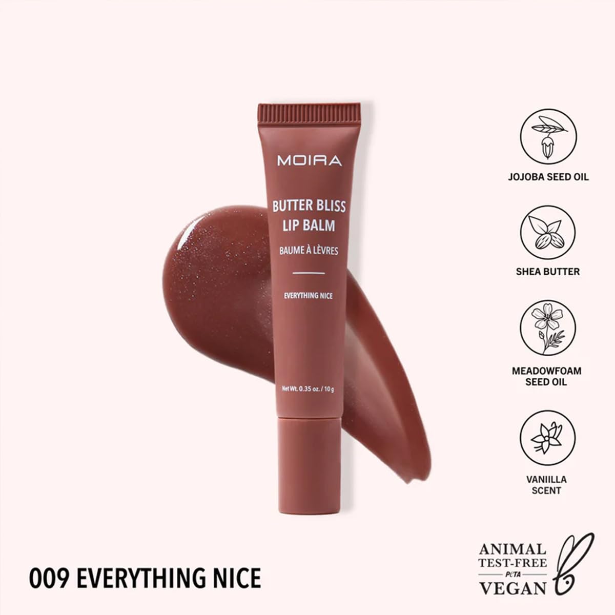 Bálsamo Labial Moira 009 Everything Nice Butter Bliss Lip Balm