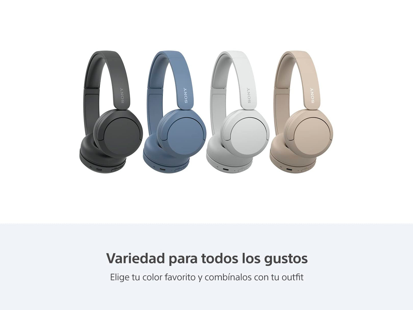 Audífonos Inalámbricos Sony Negro WH-CH520 con 50 Horas de Duración de Batería Versión Nacional