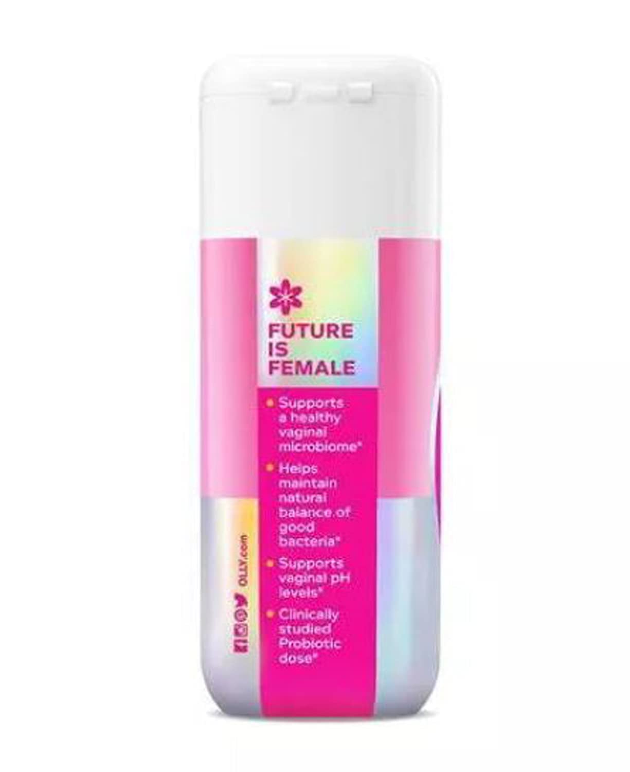 Probiótico Femenino Olly Happy Hoo-Ha 25 Cápsulas para la Salud Vaginal y Balance de pH para Mujer