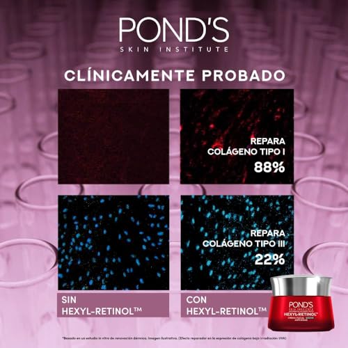 PONDS Crema Facial Antiedad Noche Age Miracle Ultimate Youth con Hexyl-Retinol para piel más firme, luminosa y joven, disminuye las líneas de expresión y las manchas 50 g