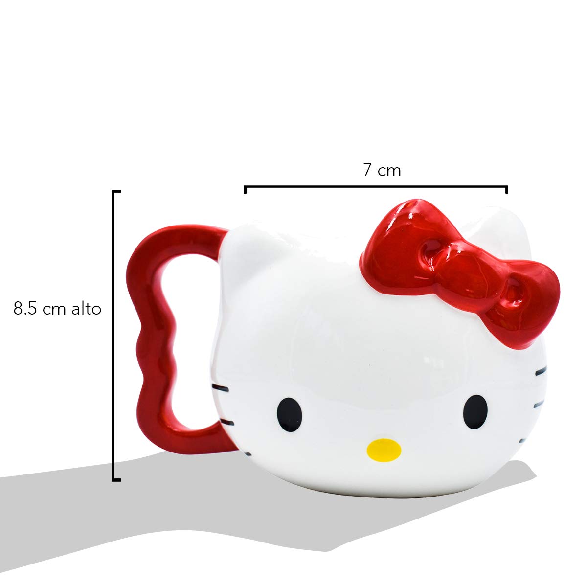 Taza Para Café De Cerámica Zak Hello Kitty 3d 354ml