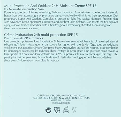 Estee Lauder Daywear Advanced Multi-Protection Anti-Oxidant Creme, SPF 15, 1 Cuenta