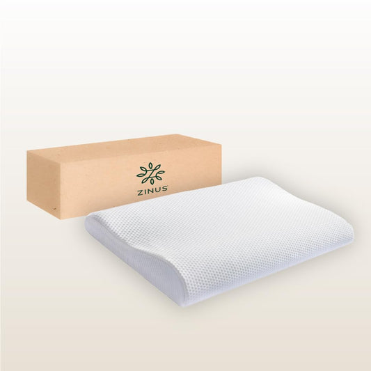 Almohada de Memory Foam Zinus Ergonómica Espuma Viscoelástica de Alta Densidad Diseño Contorneado