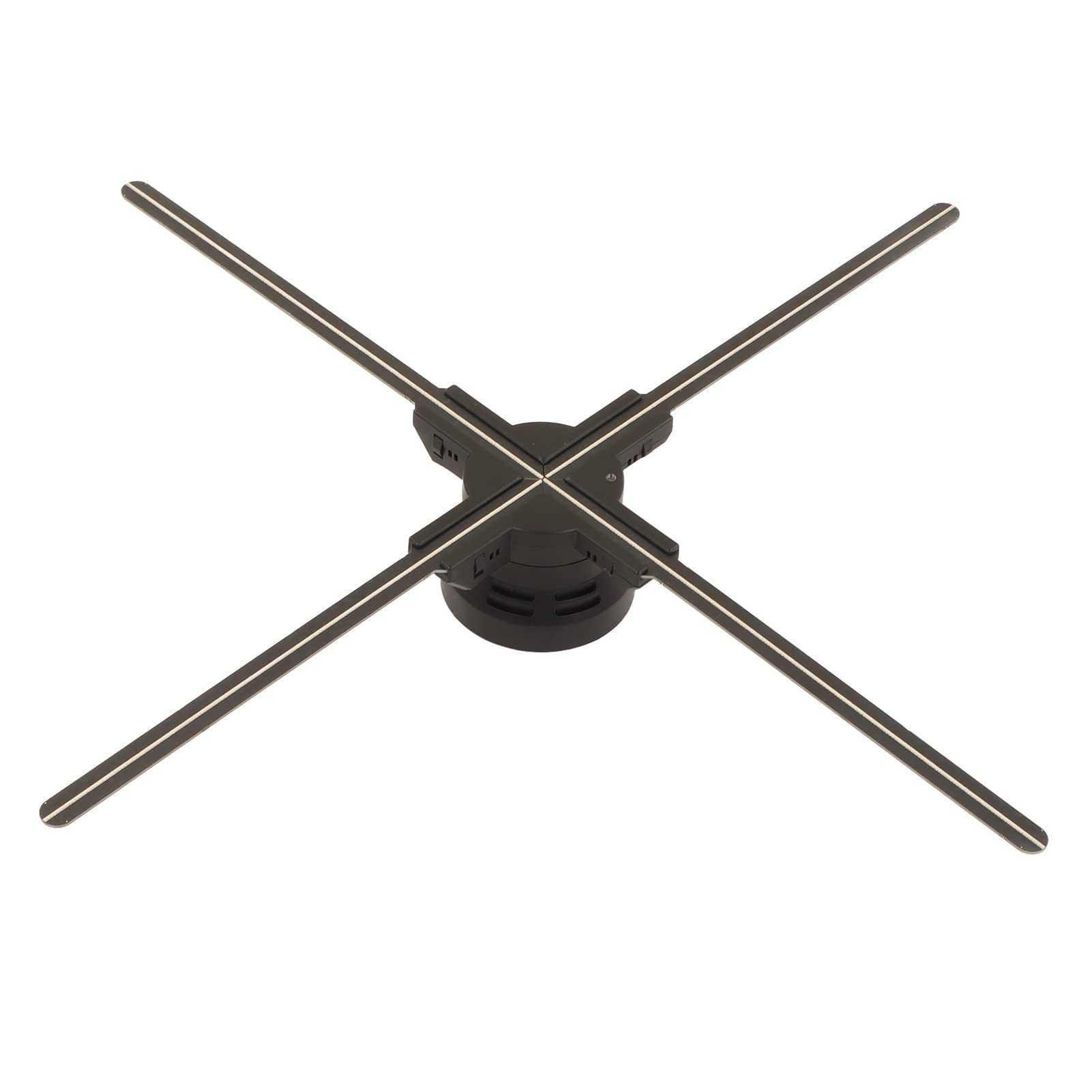 Ventilador de Holograma 3D PUSOKEI WiFi Proyección de Pantalla 2000x720 4 Hojas Plug and Play