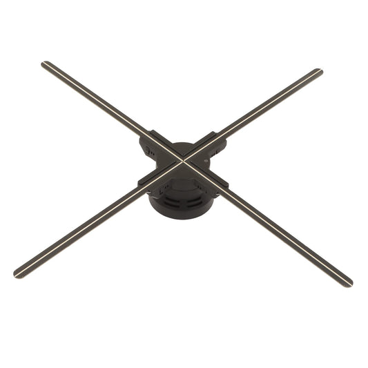 Ventilador de Holograma 3D PUSOKEI WiFi Proyección de Pantalla 2000x720 4 Hojas Plug and Play