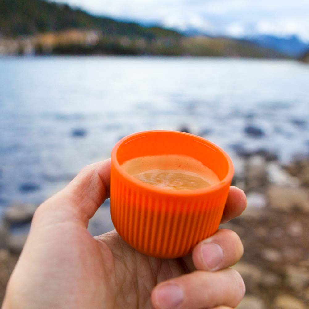Cafetera Portátil Wacaco Nanopresso Naranja Patrol Versión Mejorada de Minipresso para Viaje y Camping