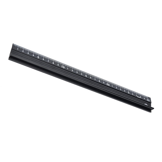 Garosa Regla de corte aleación de aluminio tipo L Regla de medición Trazador de medición Herramienta de marcado de carpintería Regla de oficina para medición de longitud(L-Type 30cm)
