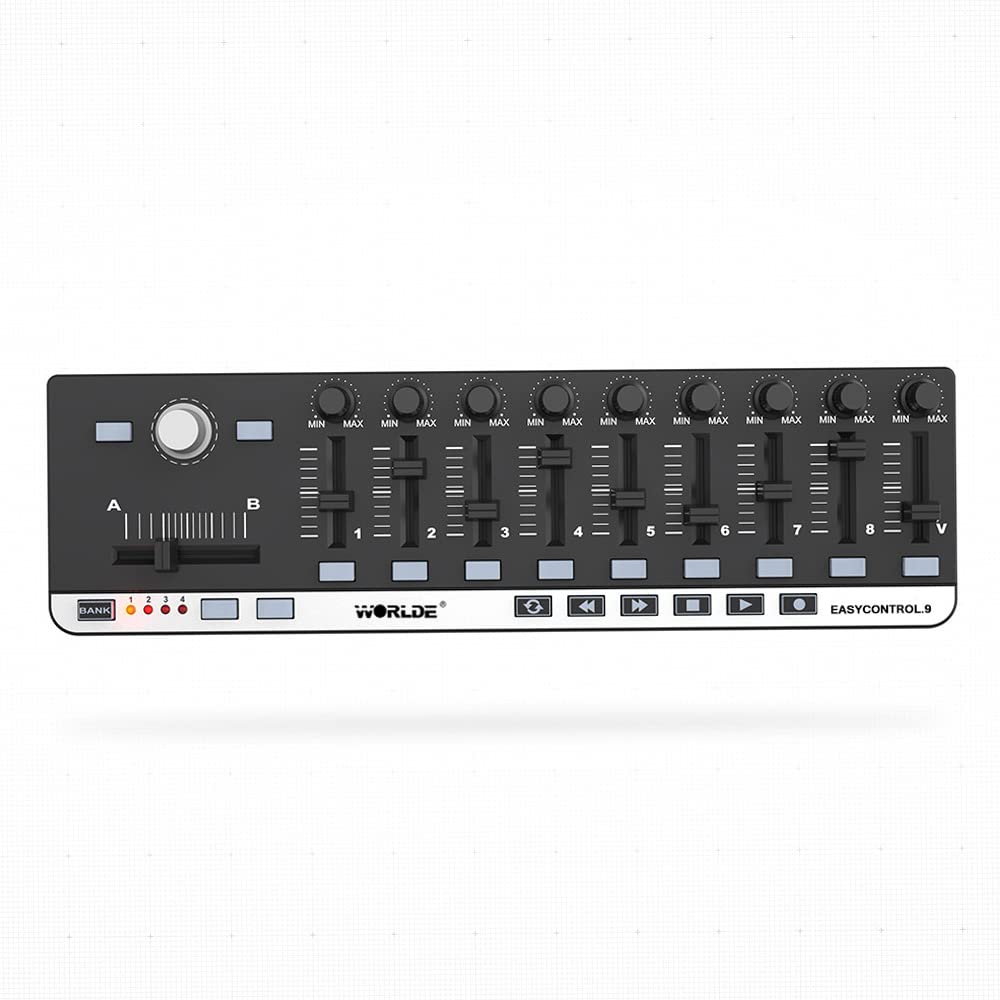 Btuty Mini USB 9 Slim-Line Control MIDI driver de teclado