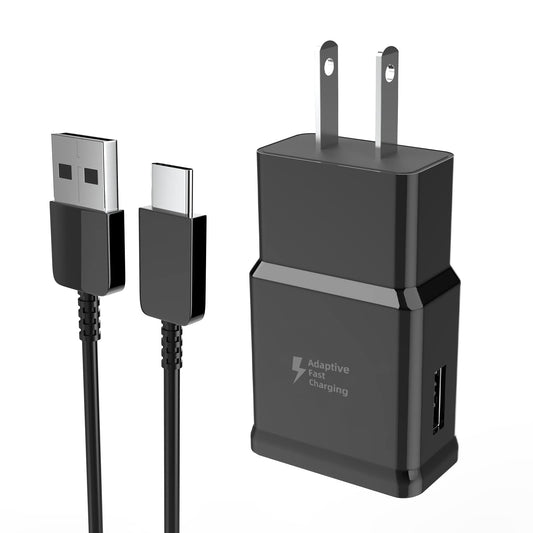 HOYULLI Cargador rápido USB C Compatible para Samsung Galaxy Tipo C Android Cable Adaptador de Corriente de Carga de Pared S9 Cable S10 Block Super S8 Note8 S21 Ultra Plus Note9 S20 A21s A31 Note10