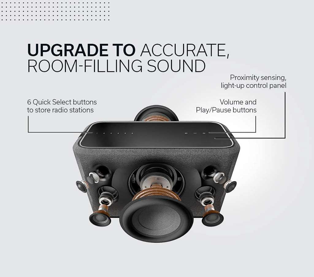 Denon Home 350 Altavoz Inteligente inalámbrico – Potente Sonido estéreo, Wi-Fi y Bluetooth, HEOS Integrado, Alexa Incorporado, Siri & AirPlay 2, Spotify Connect, Soporte multihabitación, Blanco