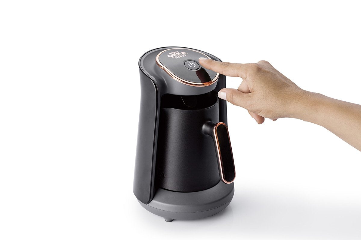 Cafetera Automática Arzum Okka Minio Negro Dorado 120V 127V Para Café Turco Griego