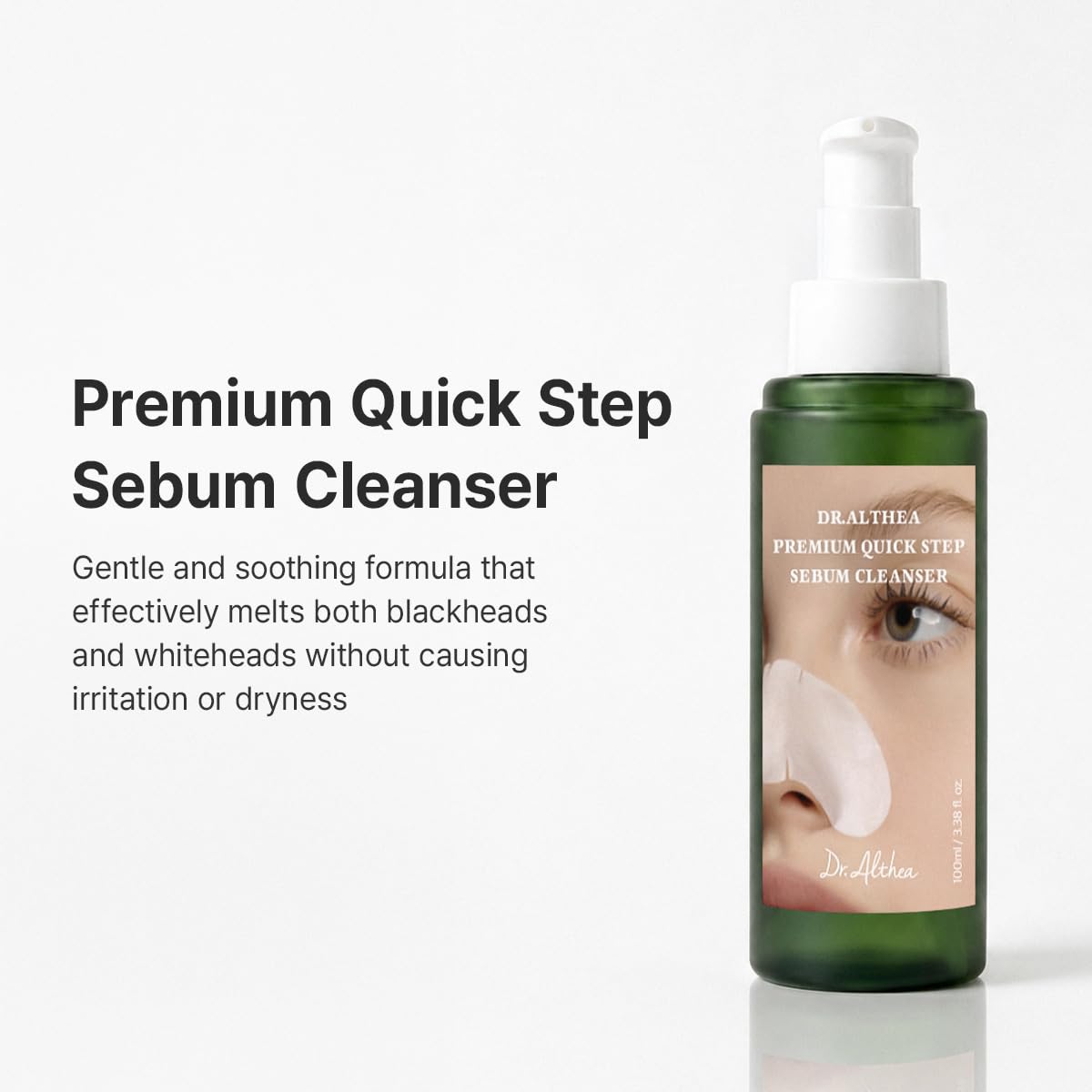 Dr.Althea Premium Quick Step Sebum Cleanser | Quick and Effective Blackhead Remover | Facial Exfoliant for Sensitive Skin | Korean Skin Care | 3.38 fl oz