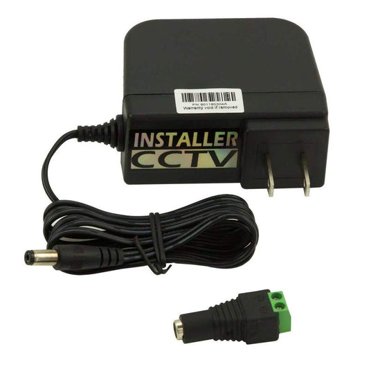 Adaptador de corriente de 12 V 2 A, CA a CC, certificación UL, transformador de enchufe de pared para sistema de cámara de seguridad, tira de cinta LED flexible, cable de 3 pies