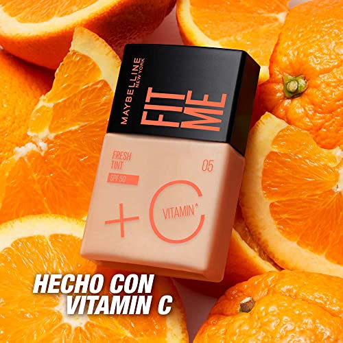 Base de maquillaje Fit Me Fresh Tint, 07 Maybelline NY