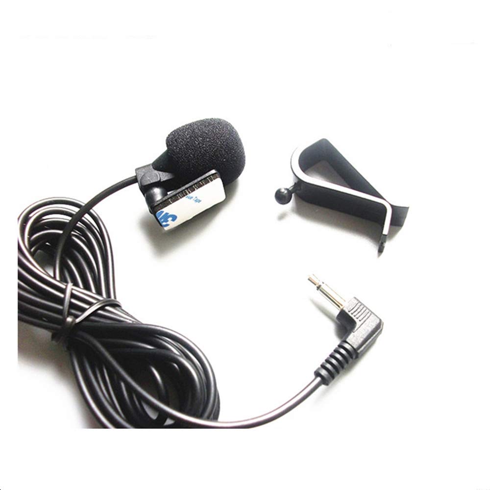 Micrófono externo estéreo de 3,5 mm compatible con Kenwood Boss Corehan Power JVC Sony Jensen Alpine Unidad principal del vehículo estéreo del coche habilitado audio GPS DVD