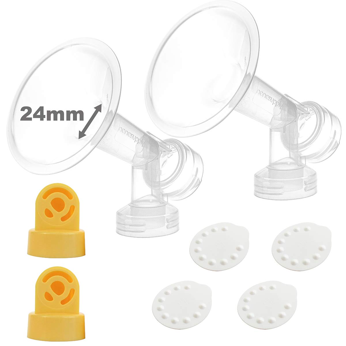 Piezas de Bomba Nenesupply 24 mm Compatibles con Extractor Medela Symphony Swing