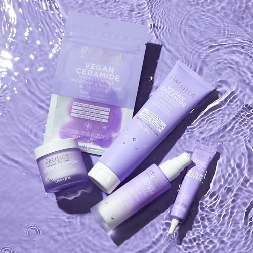 Pacifica Crema facial para reparación de barreras de cerámica vegana, crema hidratante diaria, crema hidratante, aprobada por la asociación ecezma, segura para pieles sensibles, sin fragancia, 100% vegana + libre de crueldad