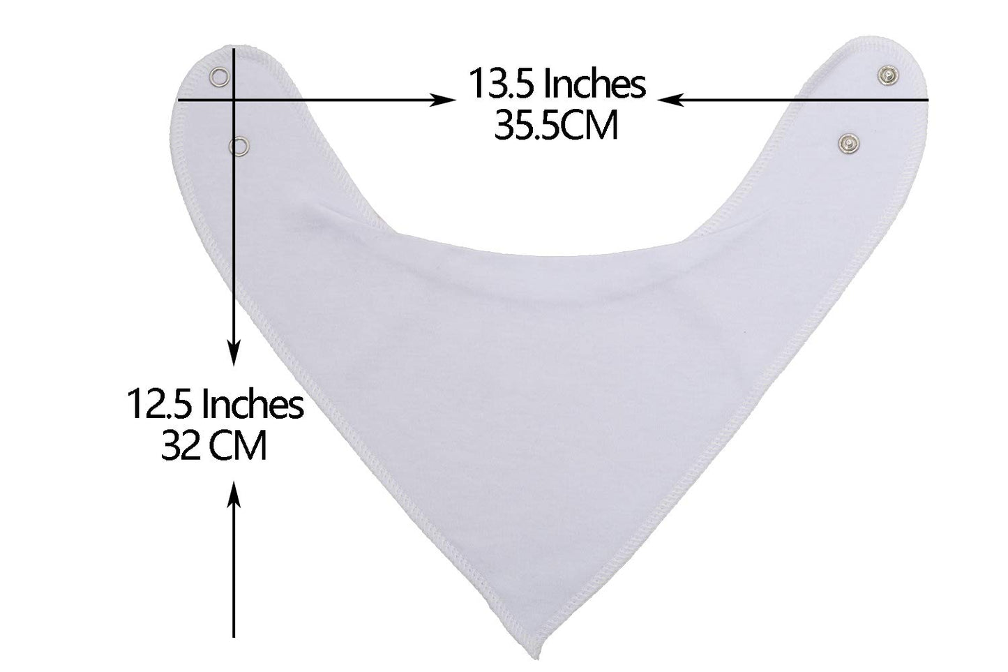 Maiwa Baberos de algodón blanco bandana para bebé niña niños para babeo y dentición para 8 unidades