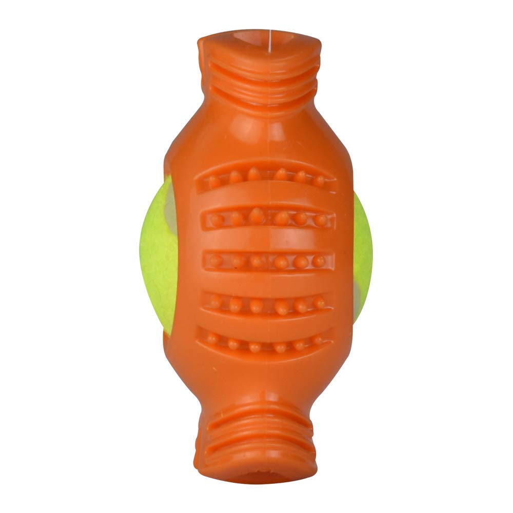 Juguete Hueso Fancy Pets Verde con Pelota de Tenis para Perro