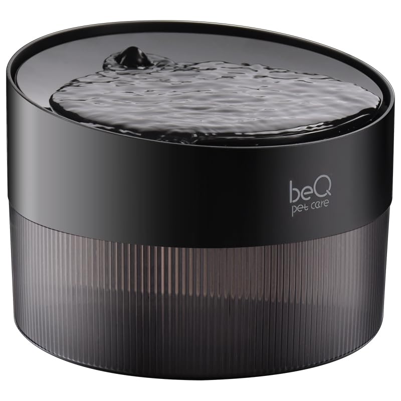 BEQ Fuente de Agua para Gatos,2.5L/84oz Dispensador de Agua para Mascotas,Libre de BPA,Nivel de Agua Visible,Adecuado para Gatos, Perros Pequeños y Otras Mascotas,con Filtro de Gran Tamaño