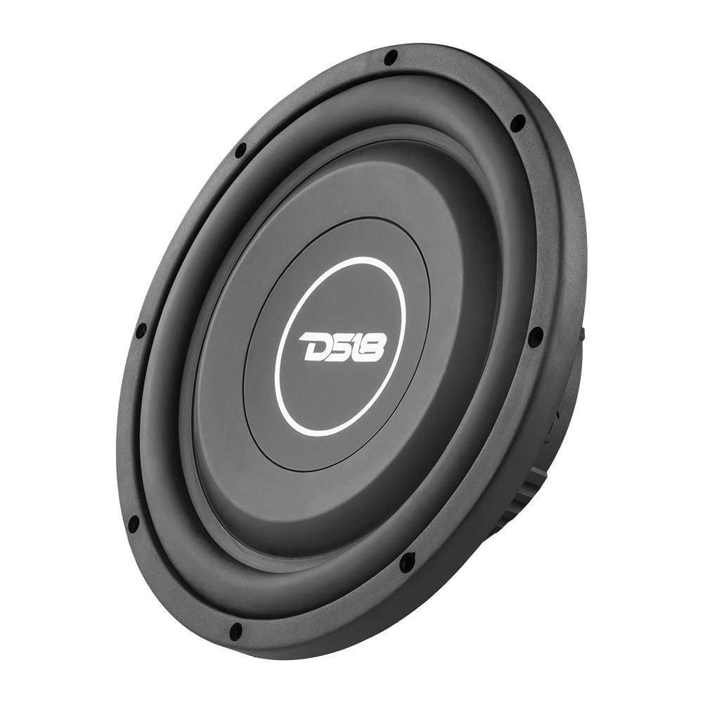 DS18 SRW10.4 Subwoofer de Coche Poco Profundo de 10 Pulgadas, 400 vatios, Bobina de Voz única, 4 ohmios (1 Altavoz)